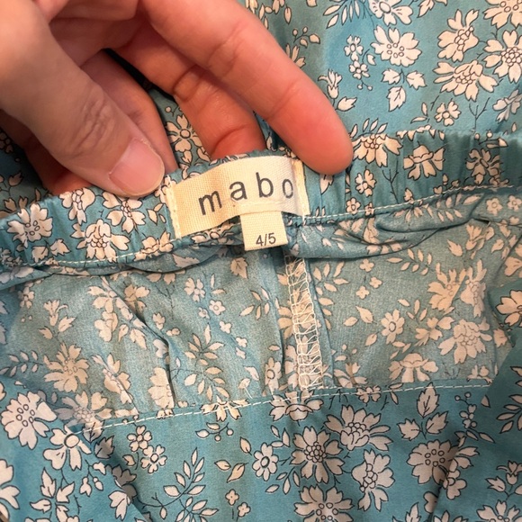 BNWOT MABO Floral Teal Romper 4/5 - Picture 5 of 5
